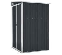 vidaXL Cobertizo de jardín de Pared Acero galvanizado 118x100x178 cm