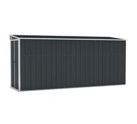 vidaXL Cobertizo de jardín de Pared Acero galvanizado 118x382x178 cm