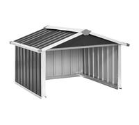 vidaXL Cobertizo para Cortacésped Jardín Paito Cabaña Refugio Casata Casetilla Almacenamiento Herramienta Exterior Acero Galvanizado 92x97x63 cm