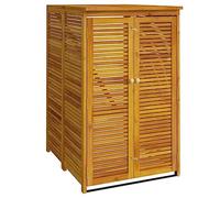 vidaXL Cobertizo para cubo de basura madera maciza acacia 70x89x117 cm