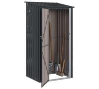 vidaXL Cobertizos de jardín Antracita 103 x 86 x 200 cm Metal