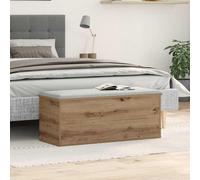vidaXL Cofre de Almacenamiento vidaXL de Artesanal | Diseño Minimalista de Madera Sólida para Uso Interior 90 X 35 cm Muebles Versátiles para y Dormitorio de Baúl Duradera de Madera Rectangular Grande