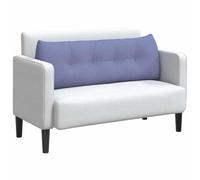 vidaXL Cojín de Espalda Azul Jeans 140 x 24 x 50 cm Tela, Sala de Estar Elegante, Almohada Funcional, cojín cómodo, Fundas Removibles, Soporte Interior, Accesorio Textil Decorativo