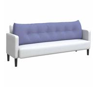 vidaXL Cojín de Espalda Azul Jeans 180 x 24 x 50 cm Tela, Sala de Estar Elegante, Almohada Funcional, cojín cómodo, Fundas Removibles, Soporte Interior, Accesorio Textil Decorativo