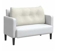 vidaXL Cojín de Espalda Crema 100 x 24 x 50 cm Terciopelo, Cojín de Respaldo de Terciopelo Moderno con Funda Removible, Textil Decorativo, Accesorio Hogareño Esponjoso