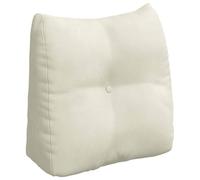 vidaXL Cojín de Espalda Crema 45 x 24 x 50 cm Terciopelo, Sala Moderna, cojín de Terciopelo, Almohada Suave, Accesorio Multifuncional para el Dormitorio