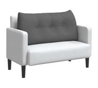 vidaXL Cojín de Espalda Gris Oscuro 100 x 24 x 50 cm Tela, Sala de Estar Elegante, Almohada Funcional, cojín cómodo, Fundas Removibles, Soporte Interior, Accesorio Textil Decorativo