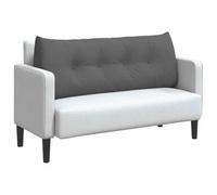 vidaXL Cojín de Espalda Gris Oscuro 120 x 24 x 50 cm Tela, Sala de Estar Elegante, Almohada Funcional, cojín cómodo, Fundas Removibles, Soporte Interior, Accesorio Textil Decorativo
