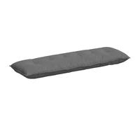 vidaXL Cojín de Espalda Gris Oscuro 160 x 50 cm Tela de Microfibra, Sofá, cojín Moderno, Almohada Rectangular, Fundas Removibles, Mueble Mullido, Apoyo cómodo, Relax en casa