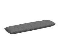 vidaXL Cojín de Espalda Gris Oscuro 180 x 50 cm Tela de Microfibra, Sofá, cojín Moderno, Almohada Rectangular, Fundas Removibles, Mueble Mullido, Apoyo cómodo, Relax en casa