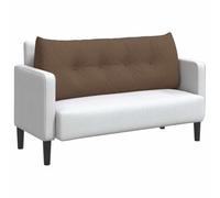 vidaXL Cojín de Espalda Marrón 120 x 24 x 50 cm Tela, Sala de Estar Elegante, Almohada Funcional, cojín cómodo, Fundas Removibles, Soporte Interior, Accesorio Textil Decorativo