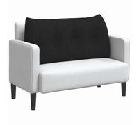 vidaXL Cojín de Espalda Negro 100 x 24 x 50 cm Tela, Sala de Estar Elegante, Almohada Funcional, cojín cómodo, Fundas Removibles, Soporte Interior, Accesorio Textil Decorativo