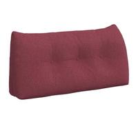 vidaXL Cojín de Espalda Rojo Vino 100 x 24 x 50 cm Tela, Sala de Estar Elegante, Almohada Funcional, cojín cómodo, Fundas Removibles, Soporte Interior, Accesorio Textil Decorativo
