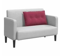 vidaXL Cojín de Espalda Rojo Vino 80 x 50 cm Tela de Pana, Cojín Rectangular para Sala, Fundas Desmontables, decoración Suave, Respaldo cómodo para Estudio o Relax