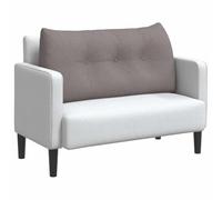 vidaXL Cojín de Espalda Taupé 100 x 24 x 50 cm Tela, Sala de Estar Elegante, Almohada Funcional, cojín cómodo, Fundas Removibles, Soporte Interior, Accesorio Textil Decorativo
