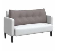 vidaXL Cojín de Espalda Taupé 120 x 24 x 50 cm Tela, Sala de Estar Elegante, Almohada Funcional, cojín cómodo, Fundas Removibles, Soporte Interior, Accesorio Textil Decorativo