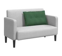 vidaXL Cojín de Espalda Verde Selva 80 x 50 cm Tela de Pana, Sala de Estar, Moderno, cojín Rectangular, cojín Suave al Tacto, Fundas Que se quitan, cojín Decorativo