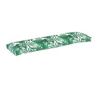 vidaXL Cojín Rectangular con Patrón de Hojas Algodón y Poliéster Duradero | Resistente al Desvanecimiento | Ideal para Decoración de Sala de Estar, Balcón y Patio | Floral Verde Tropical | Accesorio