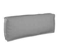 vidaXL Cojín Gris 120 x 40 x 12 cm Tela Oxford, Cojín Rectangular para Sala, Impermeable, Almohada Moderna, Ideal para Interior y Exterior