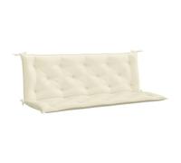 vidaXL Cojín para balancín tela blanco crema 150 cm