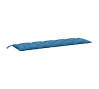 vidaXL Cojín para Banco de jardín Tela Azul Melange 180x50x7 cm, cojín, cojín de Banco, cojín de Asiento, cojín de Exterior, cojín de Banco