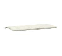 vidaXL Cojín para banco de jardín Tela crema melange 120x50x7 cm