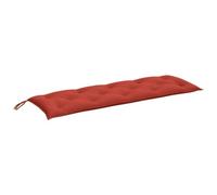 vidaXL Cojín para Banco de jardín Tela Rojo Melange 150x50x7 cm, cojín, cojín de Banco, cojín de Asiento, cojín de Exterior, cojín de Banco