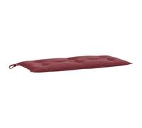 vidaXL Cojín para Banco de jardín Tela Rojo Tinto Melange 100x50x7 cm, cojín, cojín de Banco, cojín de Asiento, cojín de Exterior, cojín de Banco