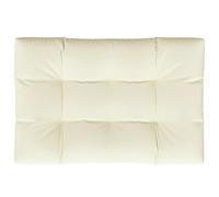 vidaXL Cojín para Palets Jardín Asiento Sofá Silla Patio Terraza Balcón Exterior Almohadilla Acolchado Grueso Decoración de Tela Crema