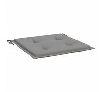 vidaXL Cojín para Silla de jardín, 2 Unidades Gris 50 × 50 × 3 cm