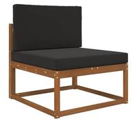 vidaXL Cojín para sofá de Exterior 2 pcs Negro Poliéster, Cojín Moderno de Espuma para Exteriores, Resistente a la decoloración, para un Asiento cómodo y Decorativo