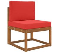 vidaXL Cojín para sofá de Exterior 2 pcs Rojo Poliéster, Cojín Moderno de Espuma para Exteriores, Resistente a la decoloración, para un Asiento cómodo y Decorativo