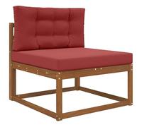 vidaXL Cojín para sofá de Exterior 2 pcs Rojo Vino Tinto Poliéster, Cojín Moderno de Espuma para Exteriores, Resistente a la decoloración, para un Asiento cómodo y Decorativo