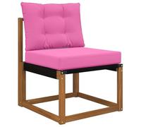 vidaXL Cojín para sofá de Exterior 2 pcs Rosa Poliéster, Cojín Moderno de Espuma para Exteriores, Resistente a la decoloración, para un Asiento cómodo y Decorativo