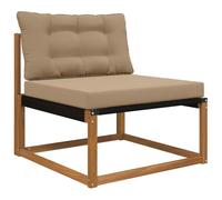 vidaXL Cojín para sofá de Exterior 2 pcs Taupé Poliéster, Cojín Moderno de Espuma para Exteriores, Resistente a la decoloración, para un Asiento cómodo y Decorativo