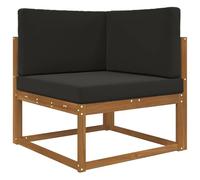 vidaXL Cojín para sofá de Exterior 3 pcs Negro Poliéster, Cojín Moderno de Espuma para Exteriores, Resistente a la decoloración, para un Asiento cómodo y Decorativo