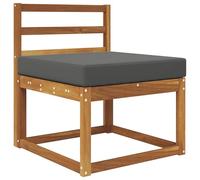 vidaXL Cojín para sofá de Exterior Antracita 60 x 60 x 8 cm Poliéster, Cojín Moderno de Espuma para Exteriores, Resistente a la decoloración, para un Asiento cómodo y Decorativo