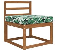 vidaXL Cojín para sofá de Exterior Patrón de Hoja 60 x 60 x 8 cm, Cojín Sofá Moderno Exterior, Espuma Resistente, Poliéster Que No Se Desvanece, Asiento Decorativo para el Hogar