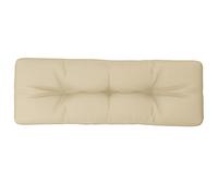vidaXL Cojín para sofá de palets de Tela Beige 120x40x12 cm
