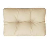 vidaXL Cojín para sofá de palets de Tela Beige 60x40x12 cm