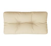 vidaXL Cojín para sofá de palets de Tela Beige 80x40x12 cm, cojín, cojín de sofá, cojín de Silla, cojín de Exterior, cojín de Respaldo, cojín de Silla