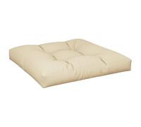 vidaXL Cojín para sofá de palets de Tela Beige 80x80x12 cm