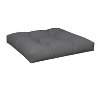 vidaXL Cojín para sofá de palets de Tela Gris Antracita 80x80x12 cm