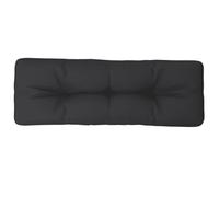 vidaXL Cojín para sofá de palets de Tela Negro 120x40x12 cm