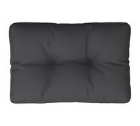 vidaXL Cojín para sofá de palets de Tela Negro 60x40x12 cm
