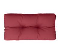 vidaXL Cojín para sofá de palets de Tela Rojo Tinto 80x40x12 cm