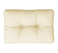 vidaXL Cojín para sofá de palets Tela Crema 50x40x12 cm