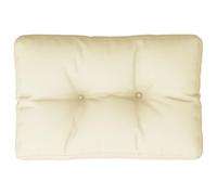 vidaXL Cojín para sofá de palets Tela Crema 60x40x12 cm