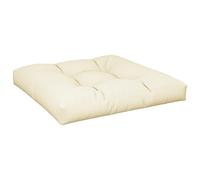 vidaXL Cojín para sofá de palets Tela Crema 80x80x12 cm