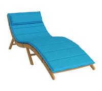 vidaXL Cojín para Tumbona de Sol Azul Claro 178 x 60 x 4 cm,
